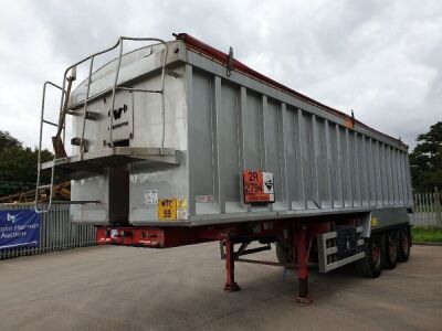 2017 Weightlifter Triaxle 56yrd³ Alloy Bulk Tipping Trailer - 2