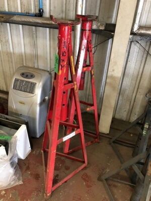 2 x 6T Extra High Axle Stands - 3