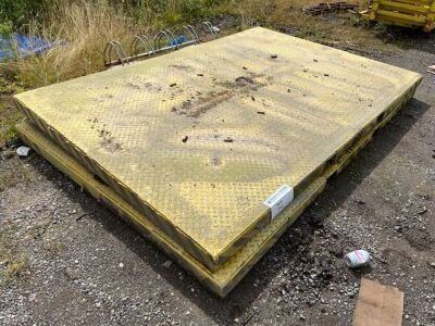 2 of:3 metre x 2 metre Heavy Duty Steel Platform - 3