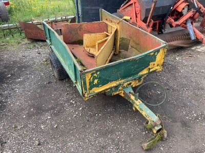 1 Ton Tipping Trailer and Grain Chute