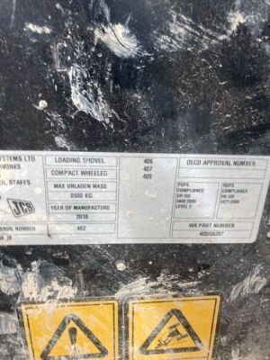 2018 JCB 406 Toolmaster  Loading Shovel - 9