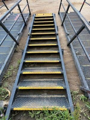 Set of Steel Gantry Steps