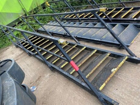 Set of Steel Gantry Steps