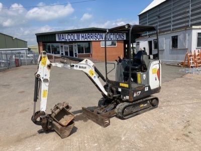 2017 Bobcat E17 Mini Digger 