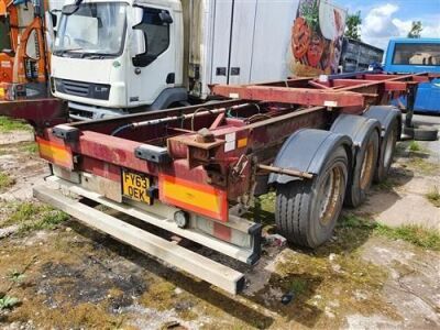 2007 Montracon Triaxle Sliding Skeletal Trailer - 4