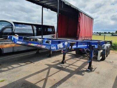 2013 Dennison Triaxle Sliding Skeletal Trailer