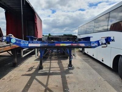 2013 Dennison Triaxle Sliding Skeletal Trailer - 4