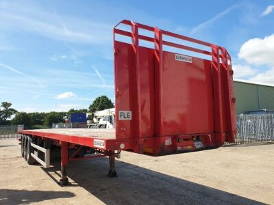 2018 Dennison Triaxle Platform Skeletal Trailer