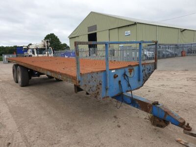 Tandem Axle Drawbar Steel Bed Bale Trailer