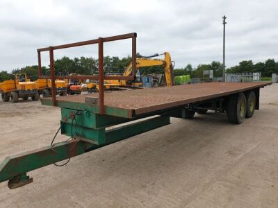 Tandem Axle Drawbar Steel Bed Bale Trailer  - 2