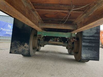 Tandem Axle Drawbar Steel Bed Bale Trailer  - 5