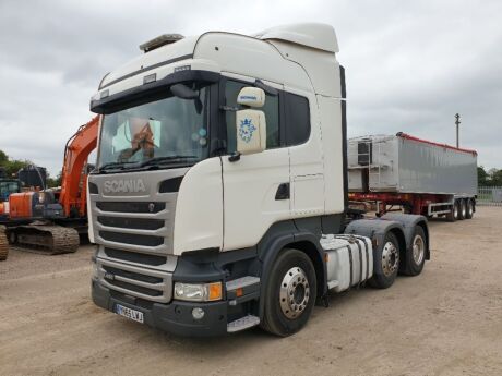 2015 Scania R450 High Line 6x2 Mid Lift Tractor Unit    