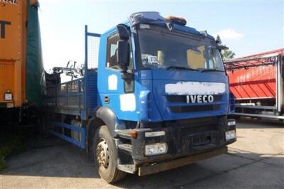 2009 Iveco 6x2 Dropside Brick Crane Rigid