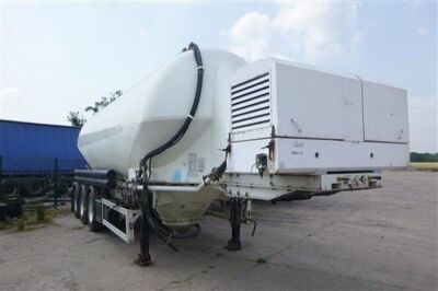 1999 Feldbinder 36m³ Triaxle 2 Pot Powder Tanker Trailer