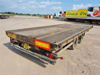 2007 SDC Tandem Axle Drawbar Flat Trailer - 4